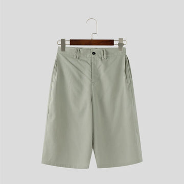 AIDASE  -  Men Pants Button Joggers Oversize Solid Color Casual Calf-length Trousers Men Streetwear Pleated Fashion Wide Leg Pants aidase-shop